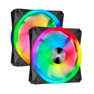 Fan Corsair Dual Ql140 Rgb, 14Cm, 550 - 1250 ±10% Rpm, 6V - 13.2V, Pwm Control.