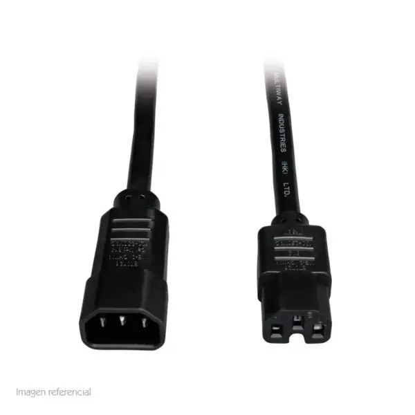 Cable De Poder Tripp-Lite P018-006, C14 A C15, 15A, 100V ~ 250V, 14 Awg, 1.83 Mts, Negro.
