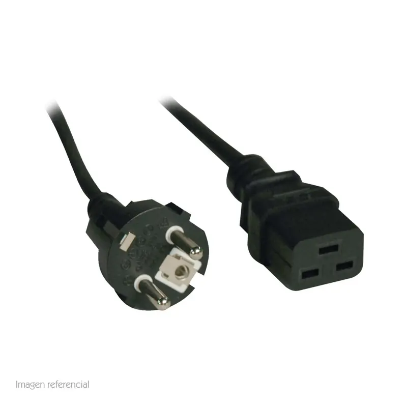 Cable De Poder Tripp-Lite P050-008, Iec-320-C19 A Schuko Cee 7/7, 2.44 Mts, 250Vac / 16A.
