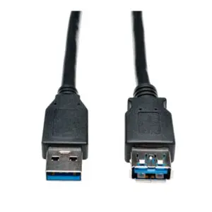 Cable De Extensión Usb 3.0 Superspeed - Usb-A A Usb-A, M/H, Negro, 91 Cm [3 Pies]