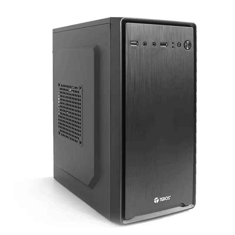 Case Teros Te1025, Micro Tower, 600W, Usb 2.0/ Usb 3.0, Audio Hd