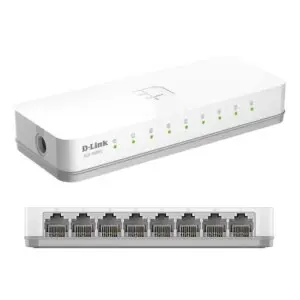 Switch D-Link Des-1008C, 8 Rj-45 10/100 Mbps, Auto Mdi/Mdi-X, Presentación En Caja.