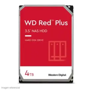Disco Duro Western Digital Red Plus Wd40Efpx, 4Tb, Sata, 5400Rpm, 3.5", Cache 256Mb