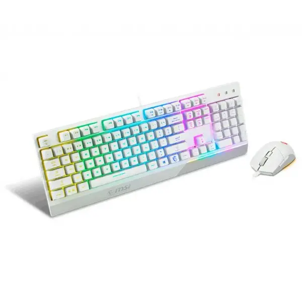 Kit De Teclado + Mouse Msi Vigor Gk30 Combo White Us