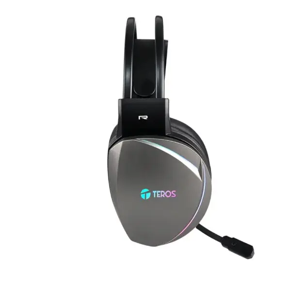 Auriculares Gaming Teros Te-8170N Estéreo 7.1, Micrófono, Conector Usb, Negro, Luces Rgb - Imagen 3