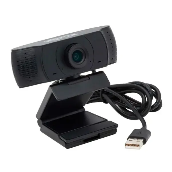 Cámara Web Usb Hd 1080P Con Micrófono Para Laptops Y Pcs De Escritorio.