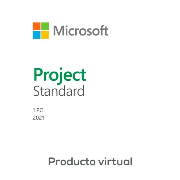 Licenciamiento Virtual (Esd) Microsoft Project Standard 2021 Win All