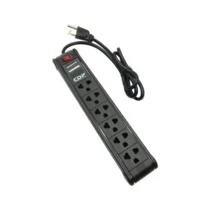 Supresor De Picos Cdp R-Ps6, 210V - 250V, 15 Amps, 6 Salidas Nema 5-15, On/Off Switch.