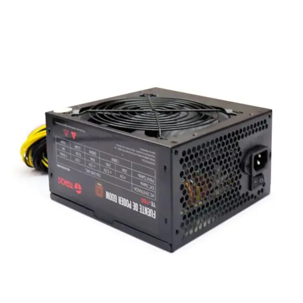 Fuente De Alimentación Certificada Teros Te7160, Atx, 600W, 80 Plus Bronze, 100V - 240Vac