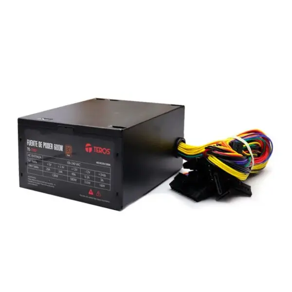 Fuente De Alimentación Certificada Teros Te7160, Atx, 600W, 80 Plus Bronze, 100V - 240Vac - Imagen 2