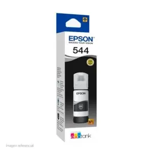Botella De Tinta Epson T544120-Al, Color Negro, Contenido 65Ml.