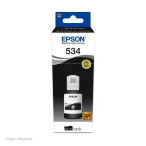 Botella De Tinta Epson T534120-Al, Color Negro, Contenido 120Ml.
