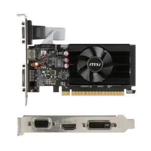Tarjeta De Video Msi Nvidia Geforce Gt 710, 2Gb Ddr3 64-Bit, Pci-E 2.0, Low-Profile.