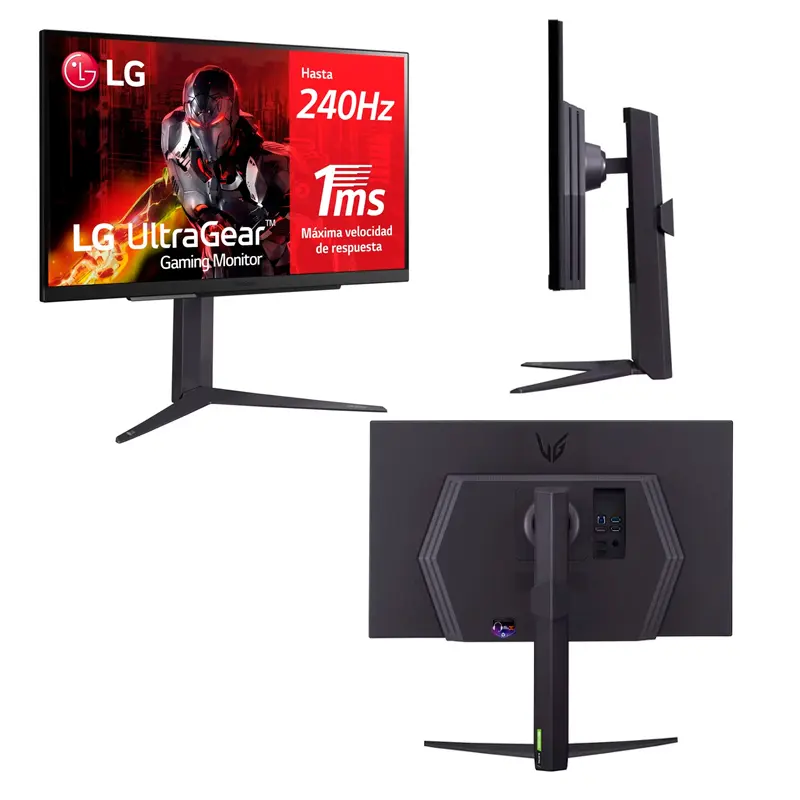 Monitor Gamer Lg 27Gr83Q-B, 27" Qhd Ips (2560X1440) 240Hz, Hdmi X2, Dp ...