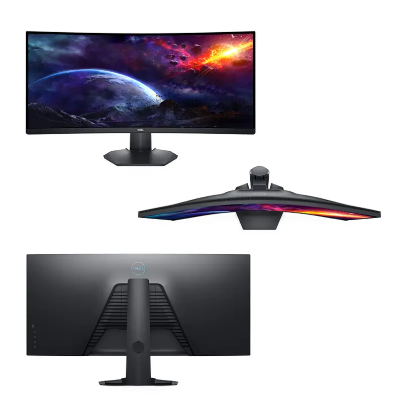 Monitor Dell S3422Dwg, 34" Wqhd Led Curvo (3440X1440144Hz) Va Hdmi X2